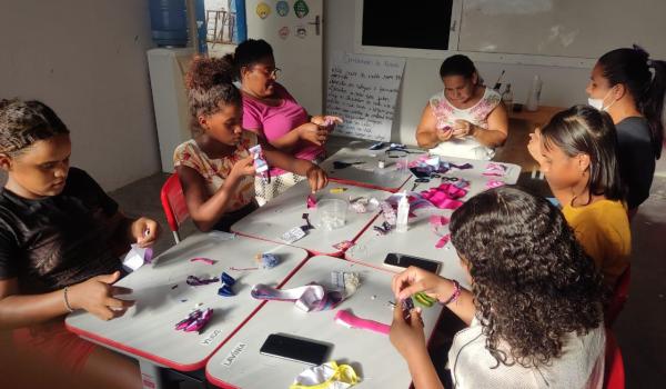 Imagens da Oficina de Artesanato 