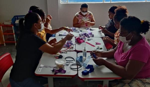 Imagens da Oficina de Artesanato 