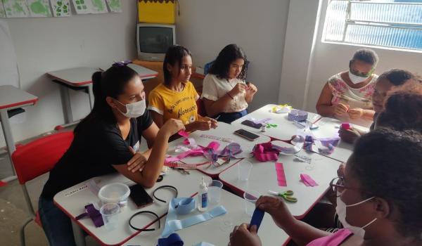 Imagens da Oficina de Artesanato 