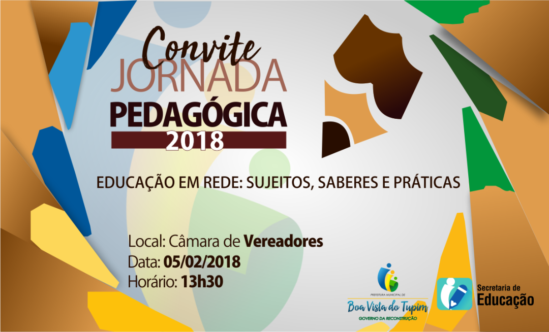 Convite Jornada Pedagógica 2018